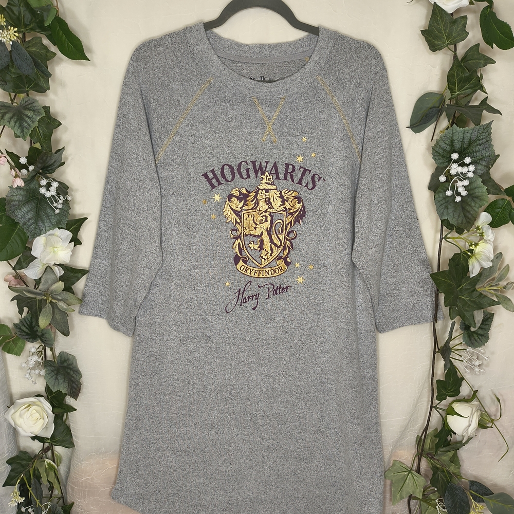 Gray Hogwarts Harry Potter Sweatshirt Dress